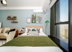 独栋·柚米寓 义乌宝龙世家 义乌市佛堂镇整租一室 开业特惠95折 月付租金 全新家具家电 0中介费 1室1厅_美的·宝龙世家租房