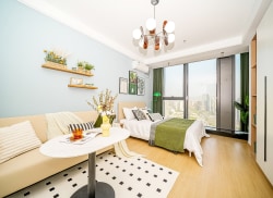 独栋·柚米寓 义乌宝龙世家 义乌市 佛堂镇整租企业享优惠 0中介费 近航宾仿真花产业园  义南工业园区 1室1厅_美的·宝龙世家租房