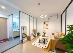 独栋·柚米寓 义乌宝龙世家 近义乌市吉利基地 雷神智能工厂 0中介费 两室整租 民用水电 近佛堂古镇 2室1厅_美的·宝龙世家租房