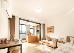 独栋·柚米 西安高新南柚米寓 高新南年轻人温馨小家 8 品牌家电 一级能耗 400平超大公区 免费健身房 1室1厅_竹园阳光嘉苑租房