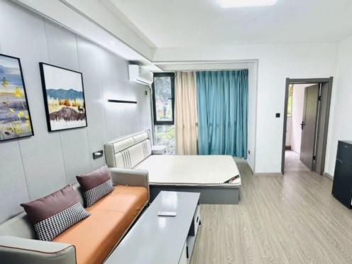 独栋·成都宽寓 水韵尚城店 水韵尚城一室开间带阳台 1室1厅