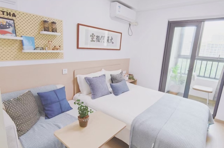 暑期好价·有巢公寓江南路店押一付一可短租，大户型独立阳台整租一居室！