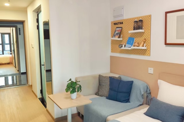 暑期好价·有巢公寓江南路店押一付一可短租，大户型独立阳台整租一居室！