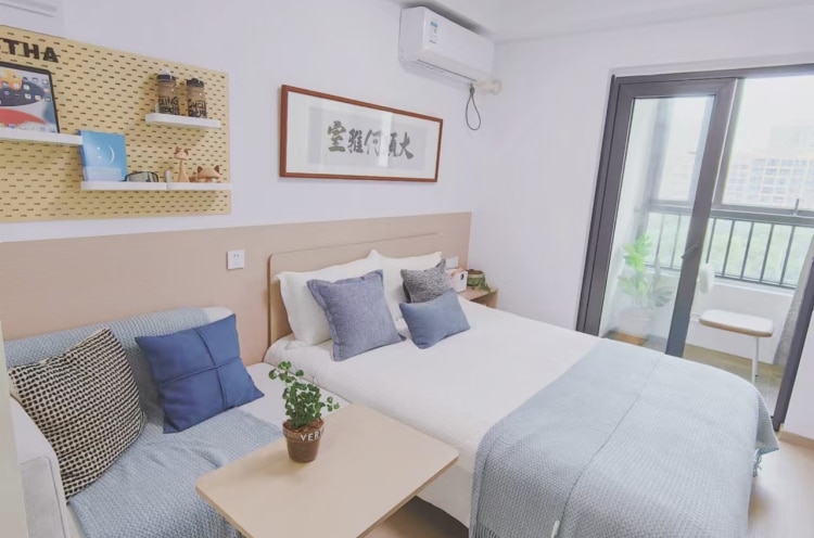 华润有巢公寓·鄞州区温馨一居带阳台 押一付一可做饭 近3号线明楼站