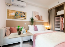 独栋·华润置地·有巢公寓 江南路店 精致一居室 地铁现房 公寓直租 民水民电 开间_福明路66号租房