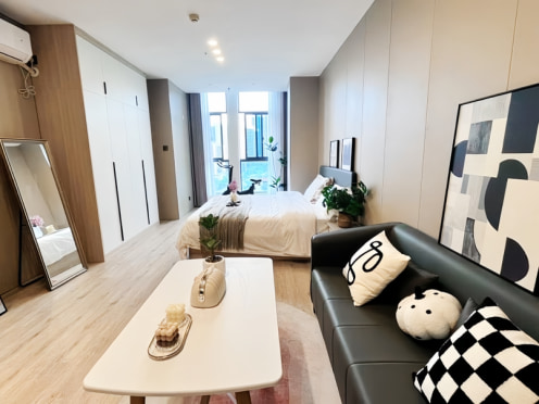 独栋·美华美寓 金融中心店 A江景房  首月立减500 近四号线福元路大桥 0中介 可养宠物  包水包网络 开间