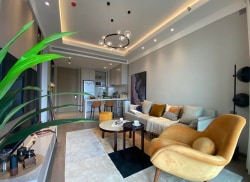 独栋·中海海堂 苏州奥体店 奥体旁长包房半年租 超大公区24小时前台服务 可月付 1室1厅_中海上东区租房