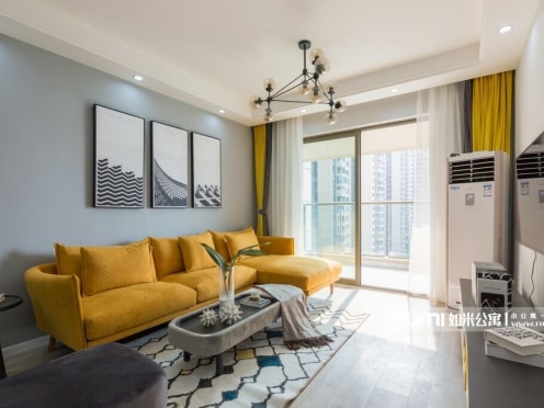 独栋·如米安家 中洲锦城湖岸一期店 天府一街 锦城湖 环球中心 简约风套三单卫 3室2厅