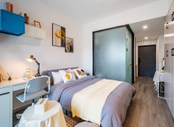 独栋·U厝公寓 战峰一店 【国企直租 毕业生特惠】无中介费 单身公寓  五四北泰禾  带阳台  稻田小镇 地铁1号线 押一付一 开间_满洋路164号租房