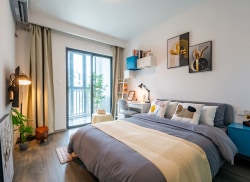 独栋·U厝公寓 战峰一店 【国企直租 无中介费】五四北泰禾旁 阳光独户单身公寓 独立阳台采光佳 民用水电 押一付一 开间_满洋路164号租房