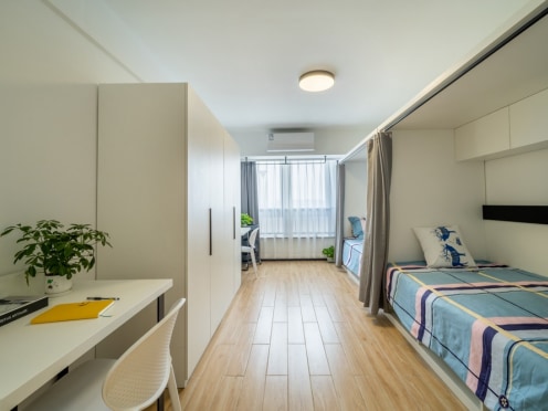 独栋·城家公寓 城家铱工场周市人才公寓 双床房！有折扣！无中介费！可短租！ 开间