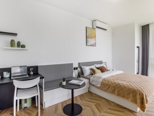 独栋·城家公寓 城家铱工场千灯人才公寓 【超大落地窗】免费健身房！绝佳视野！无中介费！可开票！ 1室1厅