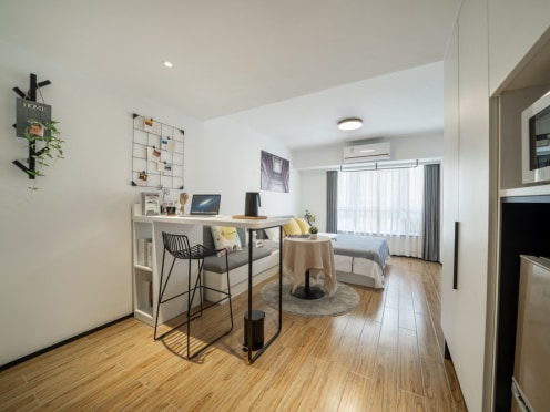 独栋·城家公寓 城家铱工场周市人才公寓 【无中介！可短租！可开票！近万达独厨独卫！】 1室1厅