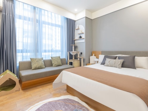 独栋·城家公寓 城家公寓上海火车站苏河一号店 毕业季押金减半！不夜城/大悦城/人民广场精装复式/带油烟机 开间