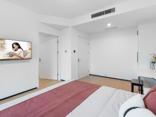 独栋·城家公寓 城家铱工场淀山湖人才公寓 华为通勤圈 ！精装全配大阳台！ 全新配置 ！24H热水！ 1室1厅