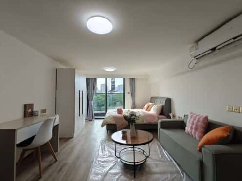 独栋·长沙安嘉星寓 万象时代 不短租！中交公园 农大 万象时代正规小区 袁隆平地铁口 带阳台 1室1厅