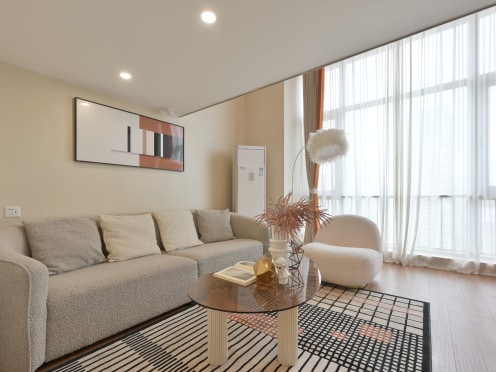 独栋·如米优家 优家-中南融创玖华台店 0中介可短租可押一付一东郊记忆套二带衣帽间高楼层采光好 2室1厅