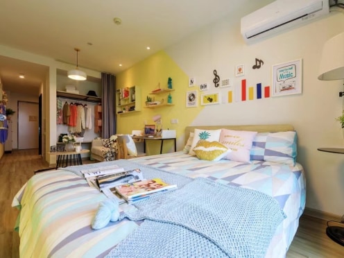 独栋·礼寓 礼寓绍兴中兴中路店 越城区世贸广场附近，限时秒杀一口价!企业85折!独门独户可押一付一 1室1厅