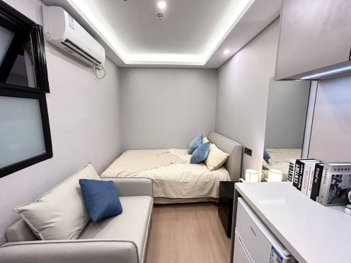 独栋·贝壳海盐公寓 芳芯路店 【2k+特惠整租】地铁口百米/家具家电齐全/可短租/押一付一/免费健身房 1室1厅