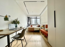 独栋·贝壳海盐公寓 汶水路店 【静安保租房】近市北高新园区/久光商场/入住保洁/免费健身房 1室1厅_永鼎大厦租房