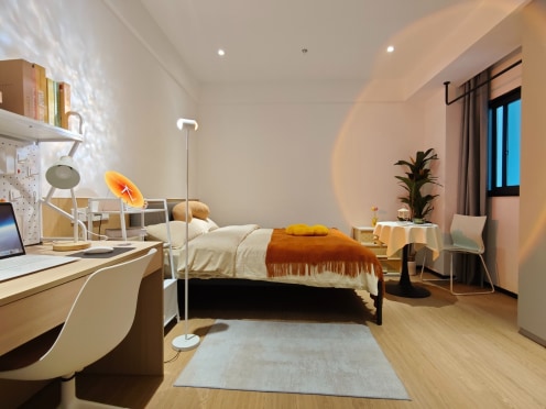 独栋·贝壳海盐公寓 大宁店 【长租特价】近地铁/南向采光/电梯直达/独立厨卫 1室1厅