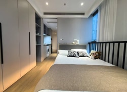 独栋·贝壳海盐公寓 大宁店 【1号线上海马戏城】东南朝向电梯房，近大宁音乐广场，俯瞰马戏城全景 1室1厅_大宁财智中心租房