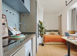 独栋·贝壳海盐公寓 大宁店 【静安区性价比之】1号线上海马戏城站，全新精装一室 民水电 近大宁灵石公园，5分钟到盒马 1室1厅_大宁财智中心租房