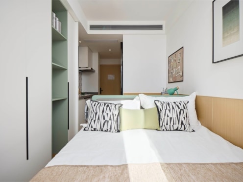 独栋·贝壳海盐公寓 大宁店 大宁商圈上海马戏城/大落地窗/民水电/干湿分离 1室1厅