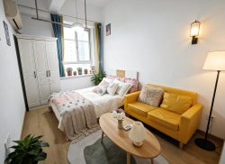独栋·彩豆公寓 建设西路店 毕业季特惠/灌婴路地铁/电梯独卫带厨/可短租/押一近灌婴路地铁/可短租/无中介费/押一付一/拎包入住 开间_建设西路888号租房