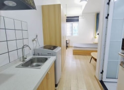 独栋·彩豆公寓 建设西路店 带厨独卫/毕业季特惠/近灌婴路地铁/可短租/无中介费/电梯 开间_建设西路888号租房