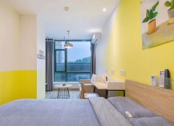 独栋·冠寓 龙湖冠寓绍兴中兴中路店 长租90折起，学生折上独享折上98折-近文理越秀工业-学生特惠24小时安保 1室1厅_中成大厦租房