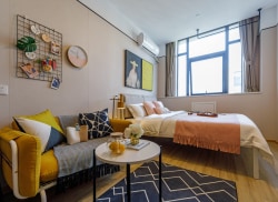 独栋·冠寓 转塘店 6号线科海路地铁口！学生企业特惠！可申请租房补贴！精装公寓直租！拎包入住！近中大银座、鹏辉产业园 开间_龙轩大厦租房