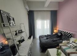 独栋·东湖客寓 泉州客寓公寓 温馨小家，无中介费，押一付一，拎包入住 白色系一房一厅 1室1厅_梦想归谷公寓租房