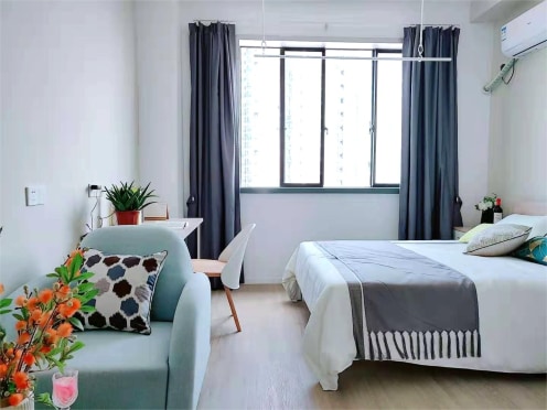 独栋·禾幔迦 姑苏店 姑苏古城区【民用水电】三香路白领精装公寓 1室1厅