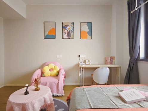 独栋·禾幔迦 姑苏店 【民用水电】姑苏天花板公寓 店长主推直营 臻选马卡龙一居室 1室1厅