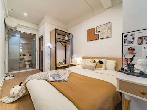 独栋·冠寓 长沙圭塘地铁站店 近佰富联MALL、喜盈门，精装公寓套一，圭塘地铁口押一付一可短租 1室1厅