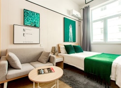 独栋·龙湖冠寓 天津南开王顶堤店 Z【来津复工短租可谈】王顶堤地铁旁·家电全配·拎包入住·过渡优选 1室1厅_艳阳路43号租房