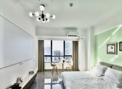 独栋·旭客公寓 荣盛店 荣盛13·2617/一线海景房/万达广场/金沙湾观海长廊 开间_荣盛中央广场租房