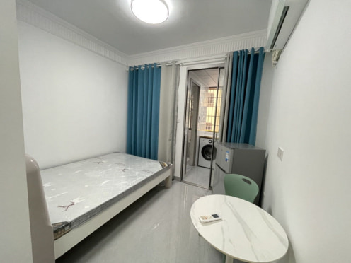 独栋·长沙青柚公寓 农科家园店 ZZ万家丽附近电梯房单间带厨卫短租勿扰 开间