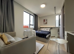 独栋·魔方公寓 魔方公寓珠海明珠旗舰店 【可短租】精装整租一居室 翠微巴士站旁边 开间_安徽大厦租房