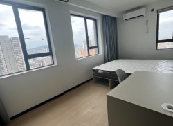 独栋·魔方公寓 魔方公寓珠海明珠旗舰店 【可短租】电梯高层两房一厅 押一付一  翠微巴士站旁 2室1厅_安徽大厦租房