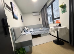 独栋·魔方公寓 魔方公寓珠海明珠旗舰店 【可短租】精致电梯单间 押一付一 拎包入住 开间_安徽大厦租房