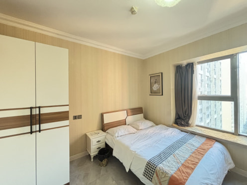 独栋·佑城地产 禹洲广场沿海店 可短租月付 精装一室 拎包即住 下楼就地铁。 1室1厅