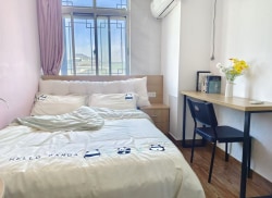 独栋·乐享公寓 南门店 特价！年租每月减免400精装单身公寓 拎包入住 地铁三百米 苏高中 市立医院 1室1厅_金狮小区租房