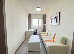 独栋·贝壳新青年公寓 惠民馨苑 无中介费 一室 南向 精装修 家具家电齐全 1室1厅_惠民馨苑租房