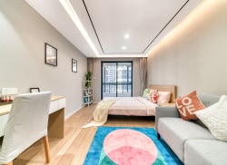 独栋·碧家国际社区 智汇大厦店 乍浦碧家公寓直租 民用水电自带商圈可做饭，独立大阳台 开间_滨海智汇大厦租房