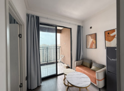 独栋·卓信公寓 力高郡逸府 超大落地窗 一室一厅 朝南 拎包入住 1室1厅_力高君逸府租房