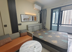 独栋·卓信公寓 门第二期 落地独立阳台 超大开间 包物业 民用水电 1室1厅_东海湾门第二期租房