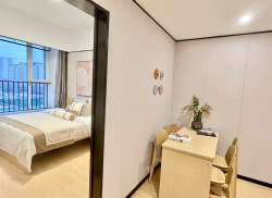 独栋·龙湖冠寓 济南天辰路店 【两室特价】精装两居室95折/月付/可申请住房补贴/近万达软件园会展中心/无中介费/入住保洁赠网络 2室1厅_龙湖上城租房