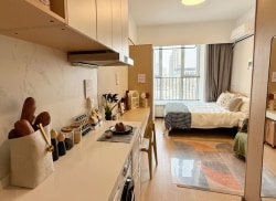 独栋·龙湖冠寓 龙湖冠寓济南量子谷店 【新年开业特惠！】月付同价/历下万达山姆附近/精装公寓/长短租 开间_龙湖上城二期租房